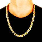 10mm Gold and Stainless Steel Machine Chain