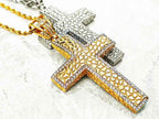 Iced out Hip Hop, large cross pendants and chains available in gold and silver. Bling Streetwear inspired by Hip Hop Culture.