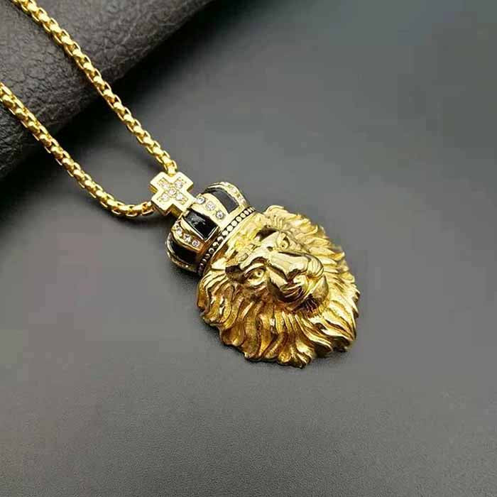 amanofsteel.co.za, a man of steel, lion pendant, gold, bling, ice (3)