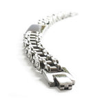 bike chain stainless steel jewelry, a man of steel, mens jewelry, engrave (2)