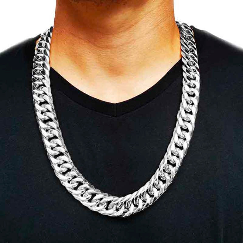 21mm Woven Link Chain – A Man of Steel
