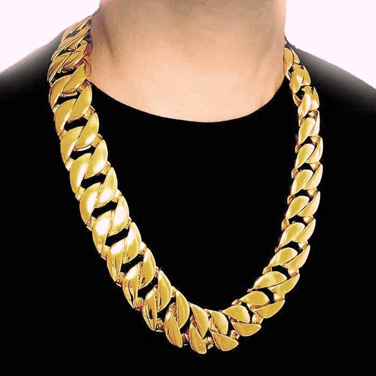 32mm Cuban Link Chain in gold and silver 60cm, 75cm, 90cm and 100cm available