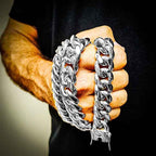 18mm Cuban Link Chain available in Gold, Silver, Stainless. 60cm, 70cm and 90cm