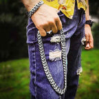 cuban link, miami hiphop, mens jewelry, chain, bracelet, wrist chain, bling, gold, A Man of Steel, 8