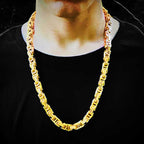 mens jewelry, black jewelry, chains, bracelets, gold, A Man of Steel, black jewelry