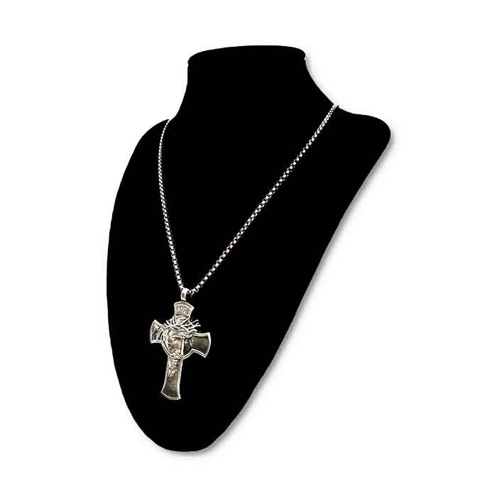 jesus pendant gold cross mens jewelry 2