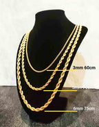 medusa rope gold mens jewlery