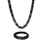 mens jewelry, black jewelry, chains, bracelets, A Man of Steel (2)