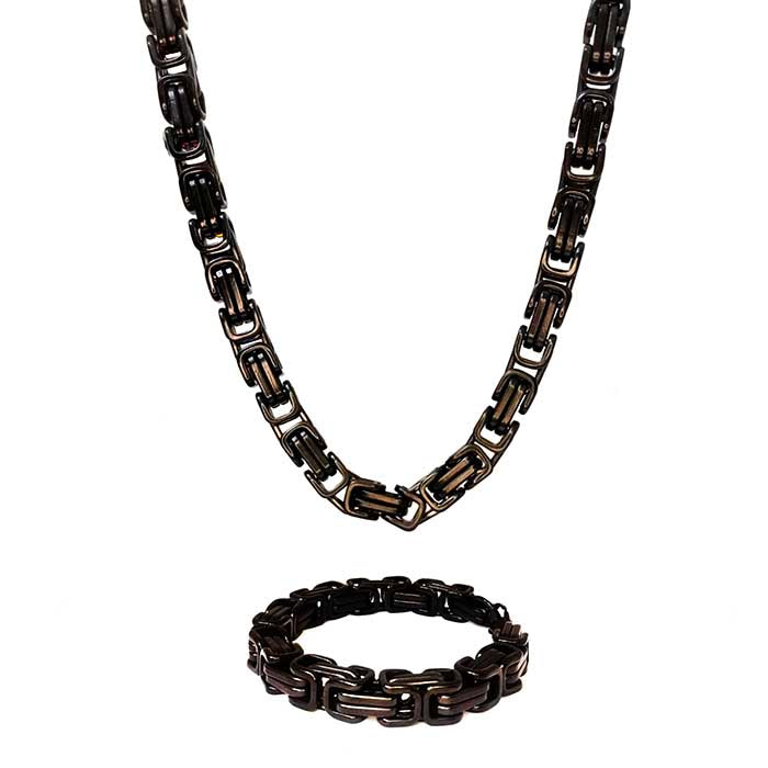 mens jewelry, black jewelry, chains, bracelets, A Man of Steel (2)