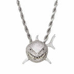 Iced out Hip Hop, Shark pendants and chains available in gold and silver. Bling Streetwear inspired by Hip Hop Jewelry Culture.