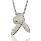 Iced out Hip Hop, Play Boy pendants and chains available in gold and silver. Bling Streetwear inspired by Hip Hop Jewelry Culture.